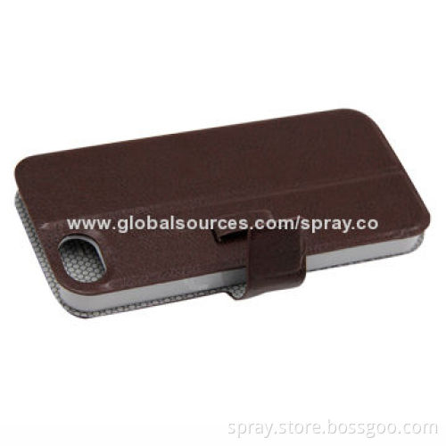 High Quality and Classic Slim Brown Cover, Leather Case for iPhone
